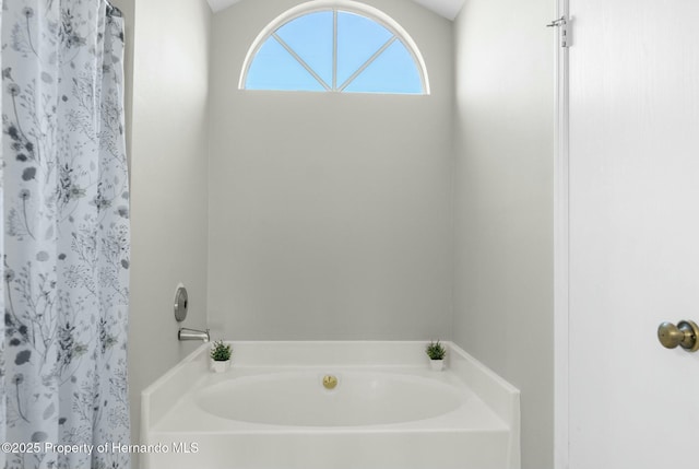 bathroom with a bathtub