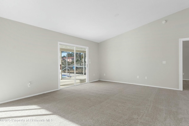 spare room featuring carpet floors