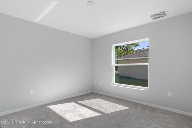 view of carpeted empty room