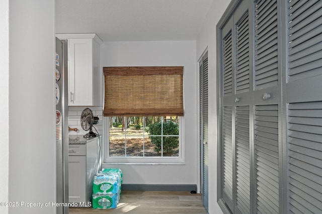 interior space featuring light hardwood / wood-style flooring