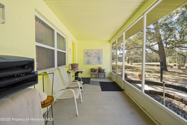 view of sunroom / solarium