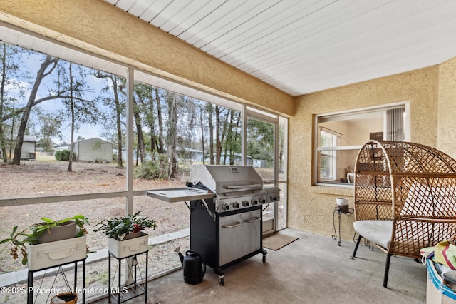 view of sunroom / solarium