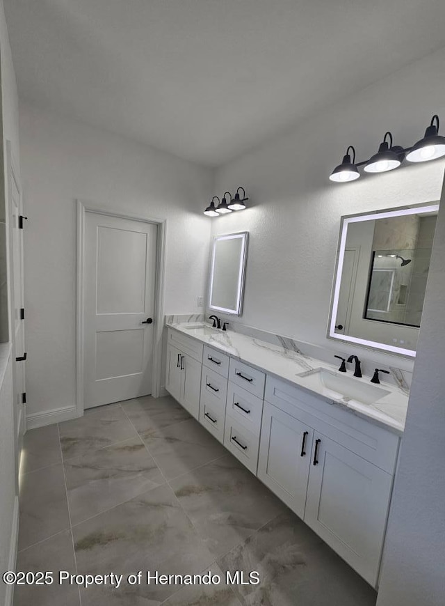 bathroom with vanity