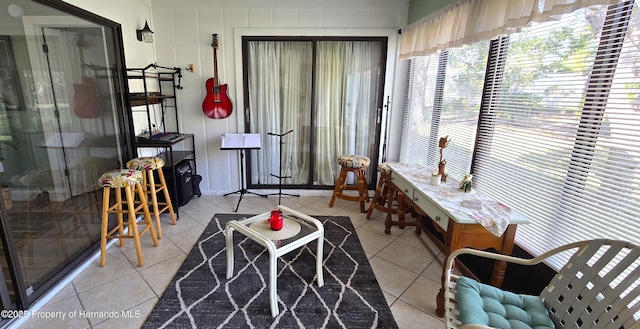 view of sunroom / solarium