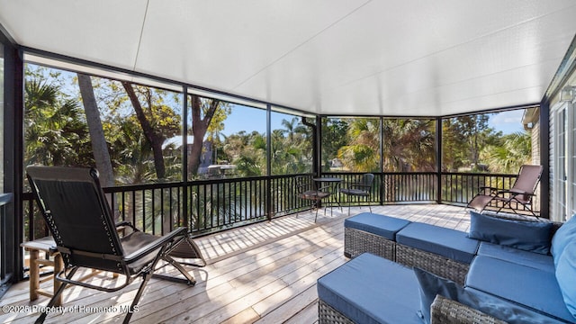 view of sunroom / solarium