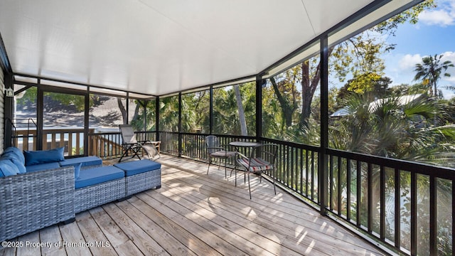 view of sunroom / solarium