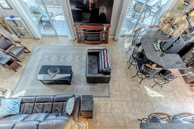 view of living area