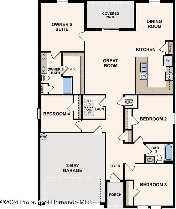 2832 W Buccaneer Ln, Citrus Springs, FL 34433 - floor plan