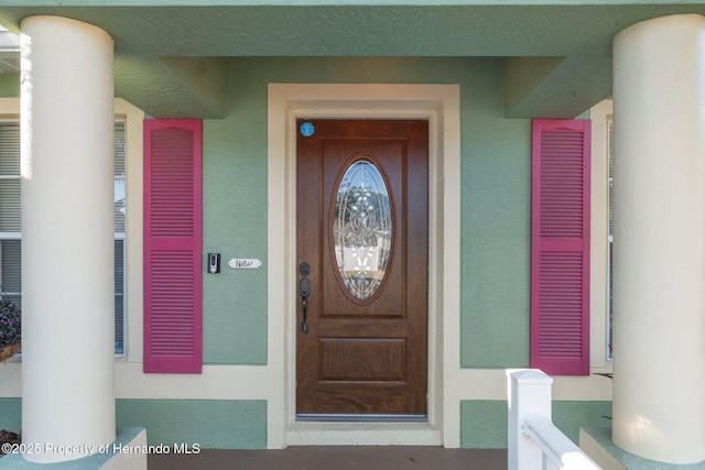 view of property entrance