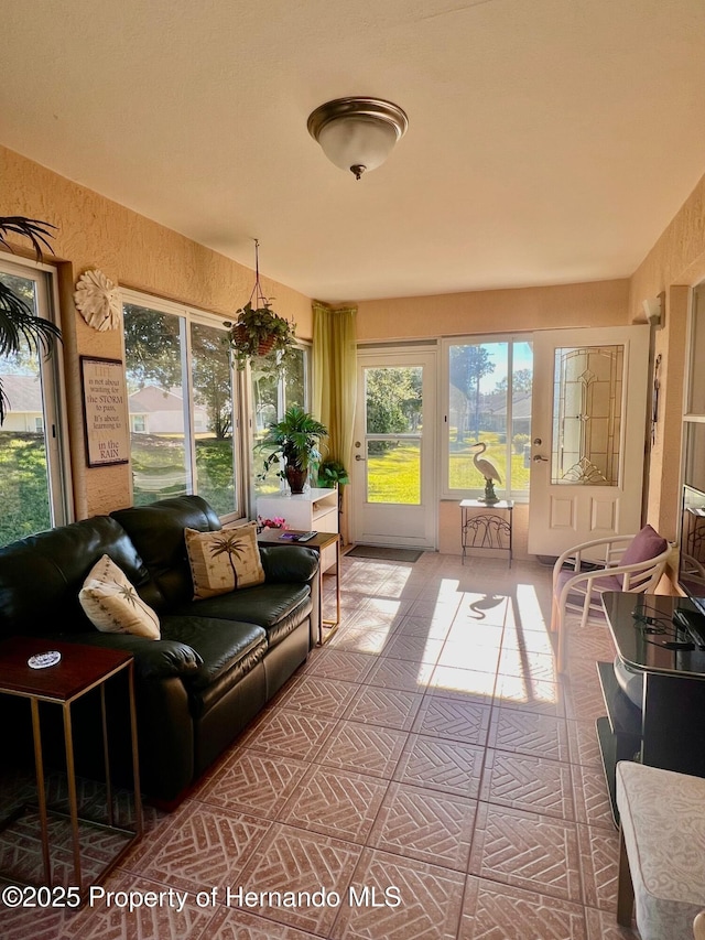 view of sunroom / solarium