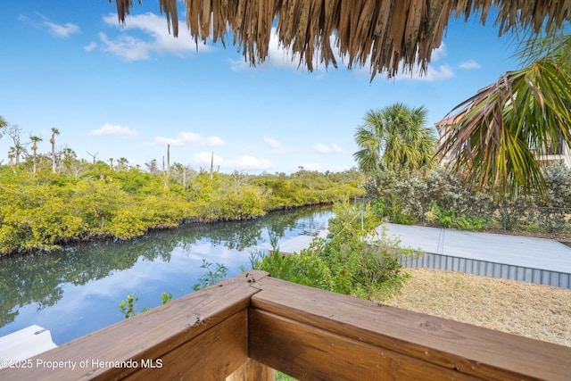 property view of water