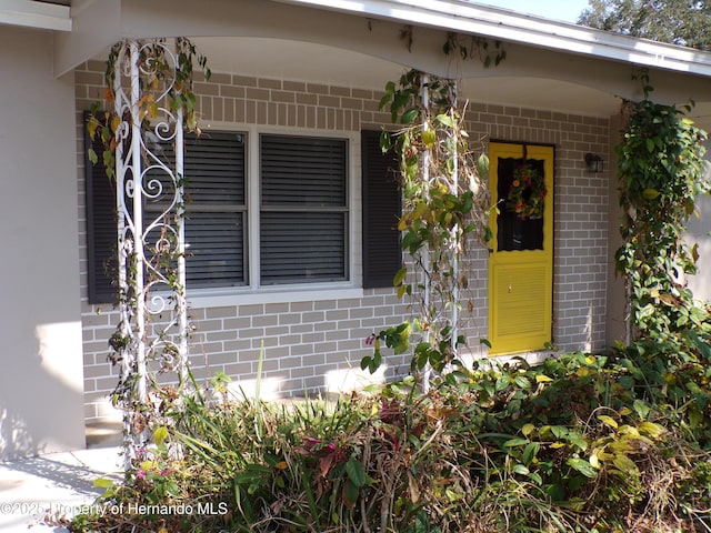 view of exterior entry