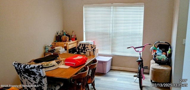 playroom featuring wood-type flooring