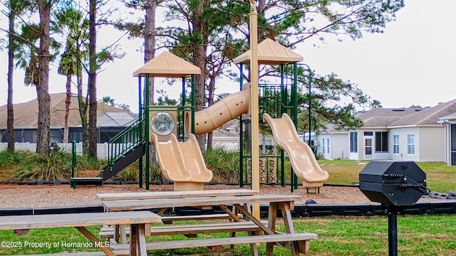 view of play area