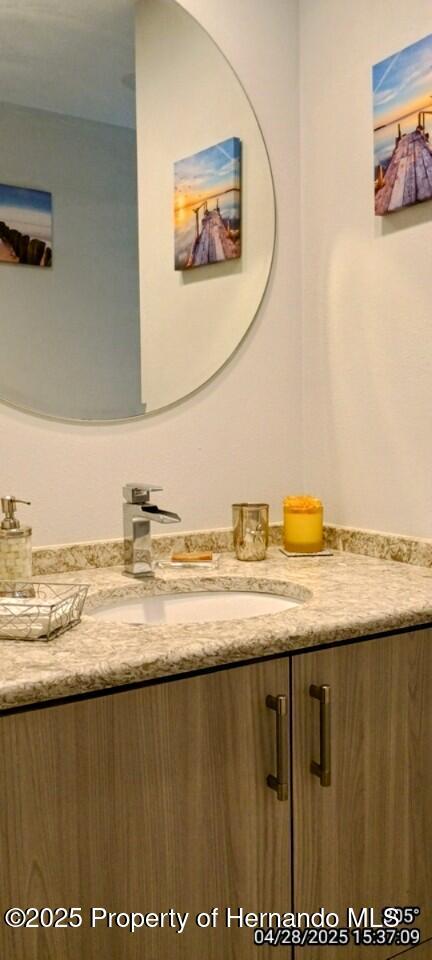 bathroom featuring vanity
