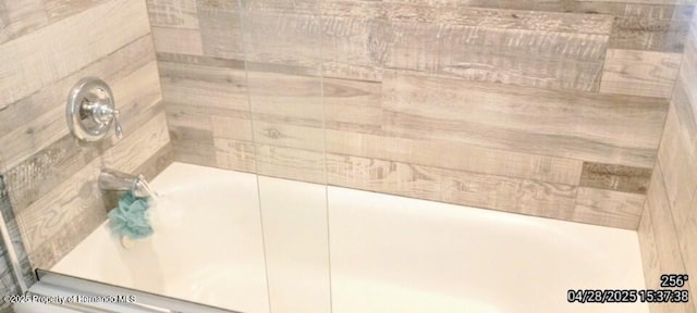 interior details featuring walk in shower