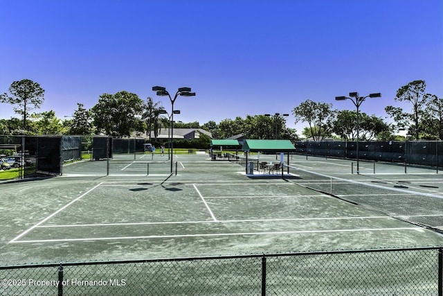 view of sport court