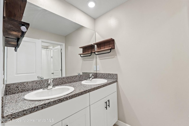 bathroom with vanity