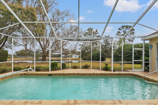 4412 Lake In The Woods Dr, Spring Hill, FL 34607 - pool featuring a patio area and glass enclosure