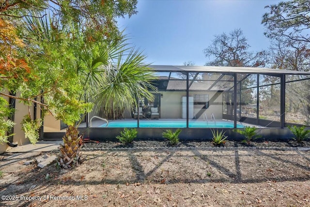 exterior space with a lanai