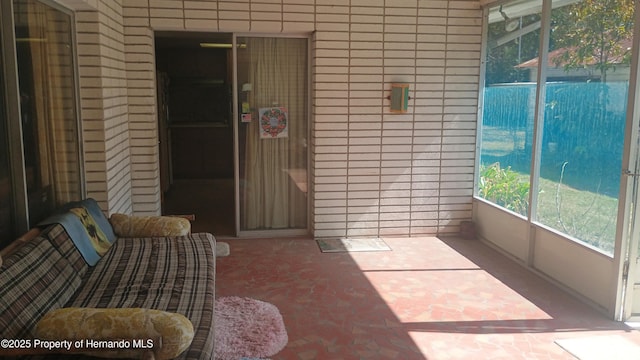 view of sunroom / solarium