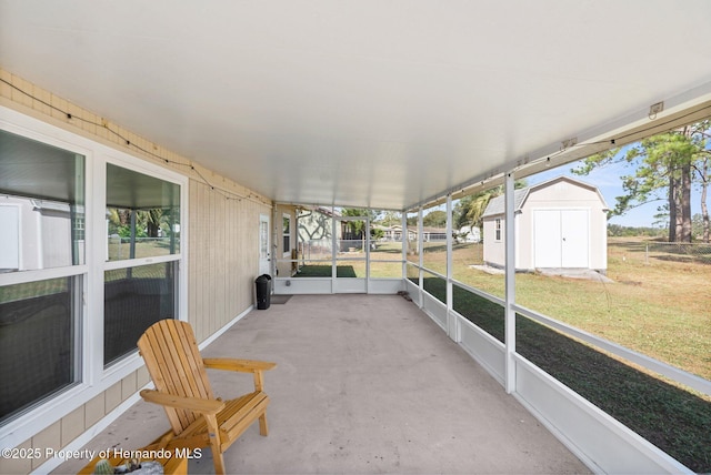 view of sunroom