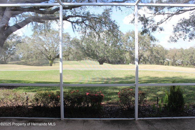 15033 Middle Fairway Dr, Spring Hill, FL 34609 - view of yard featuring a lanai