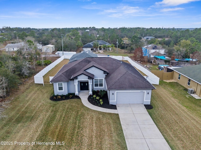 birds eye view of property