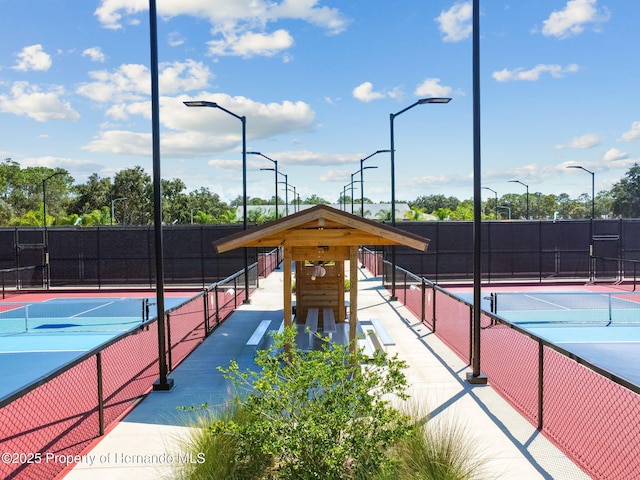 view of sport court