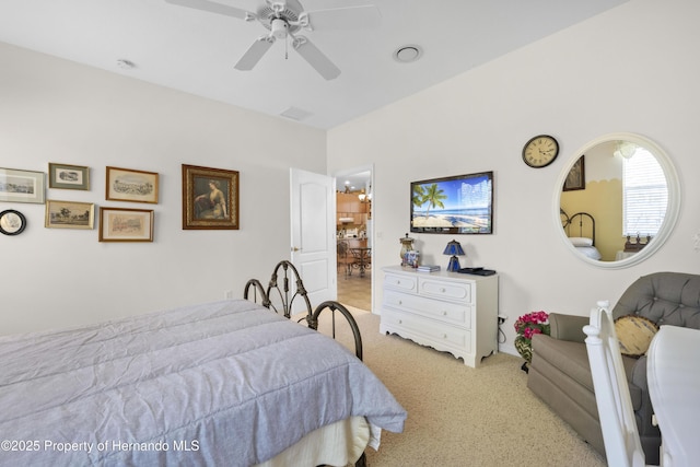 5685 W Pine Ridge Blvd, Beverly Hills, FL 34465 - carpeted bedroom featuring ceiling fan