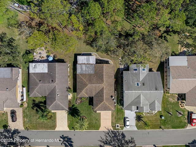 birds eye view of property featuring a residential view