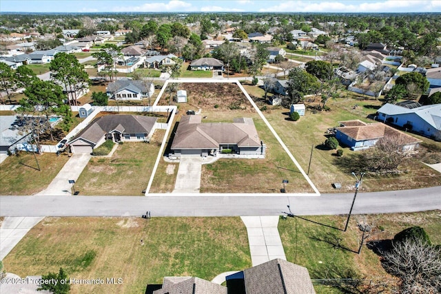 birds eye view of property