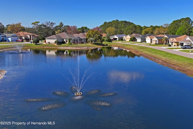 water view with a residential view