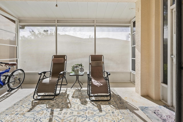 view of sunroom