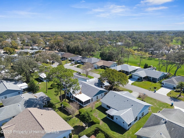 birds eye view of property featuring a residential view