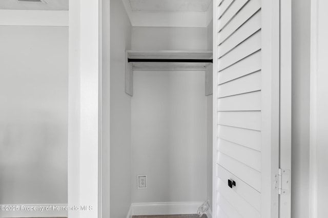 view of closet