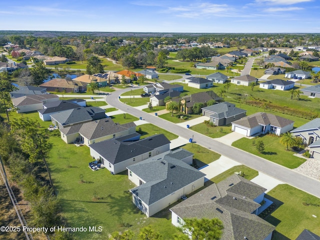 drone / aerial view featuring a residential view