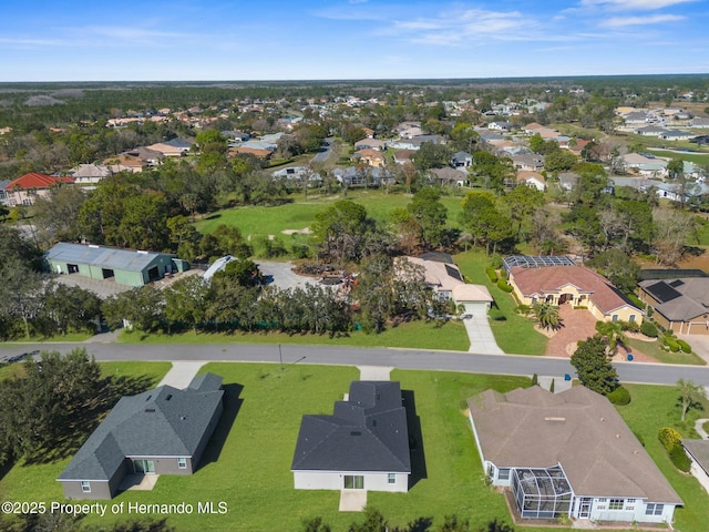 bird's eye view featuring a residential view