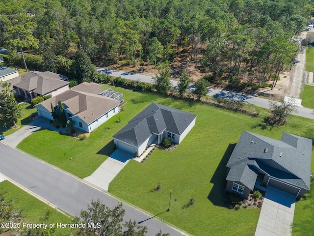 birds eye view of property featuring a residential view