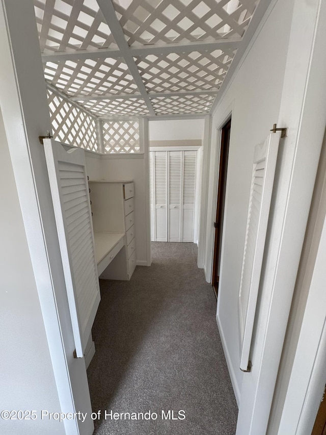 hallway with baseboards