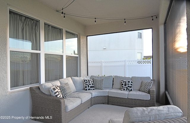 view of sunroom / solarium