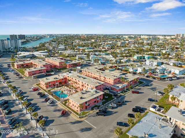 bird's eye view with a view of city