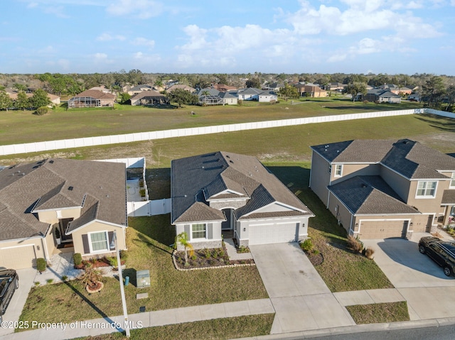 bird's eye view featuring a residential view