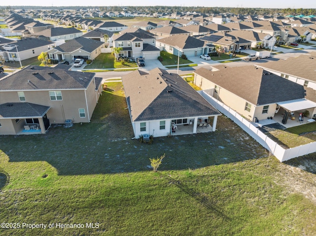 drone / aerial view featuring a residential view