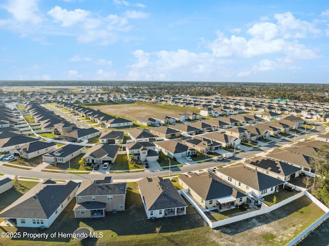 drone / aerial view featuring a residential view