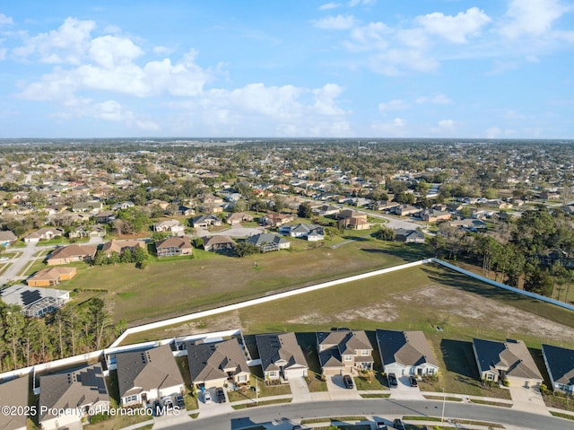 bird's eye view featuring a residential view