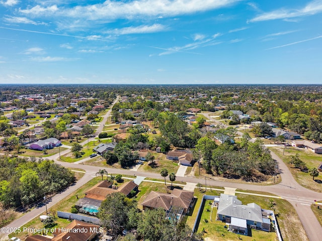 drone / aerial view with a residential view