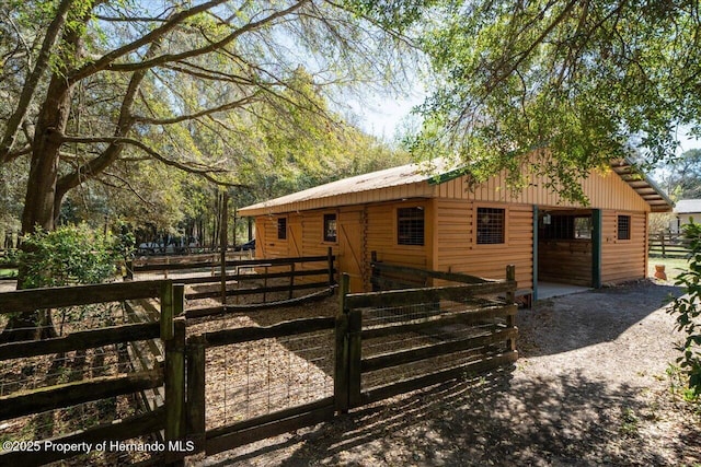 view of stable