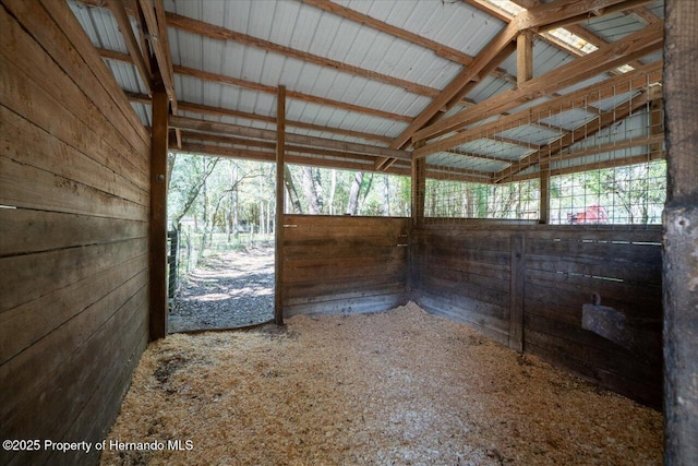 view of horse barn