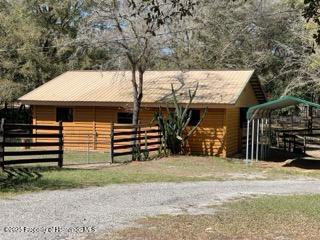 view of stable